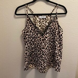 DO+BE Leopard and Lace Camisole.